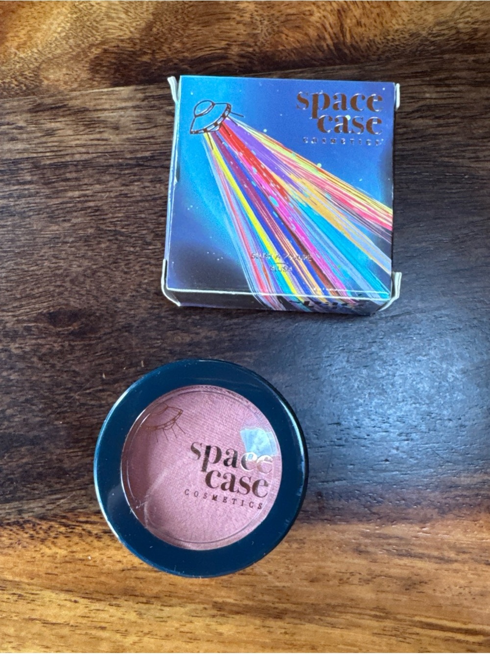 Space case blush new in box “it’s not me it’s my sign” rare